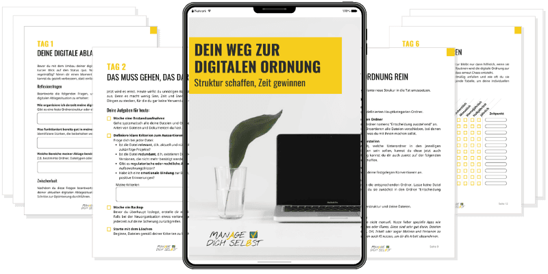 Workbook digitale Ablage Mockup